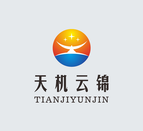 天机云锦书城LOGO设计 | 成都标志设计公司